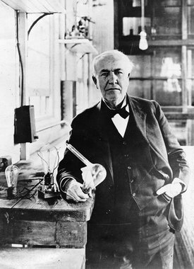 Thomas Edison, inventor of the lightbulb